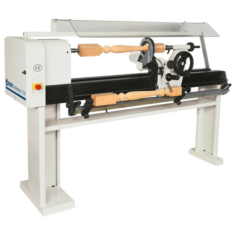Minimax Single-Phase 2.5Hp Woodturning Copy Lathe, copying device w/tool, mobile rest w/precutting tool, revolving tail center w/morse taper number 2