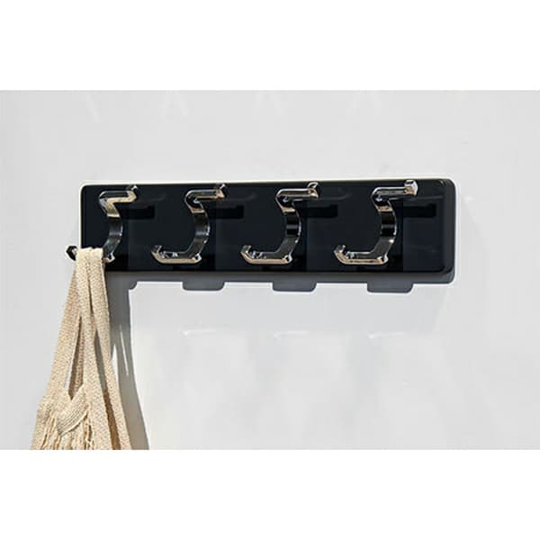 15-3/4" 88908 Series 4 Hook Rack, Anthracite