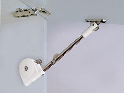 Soft-Down Flap Stay, Nickel/Black