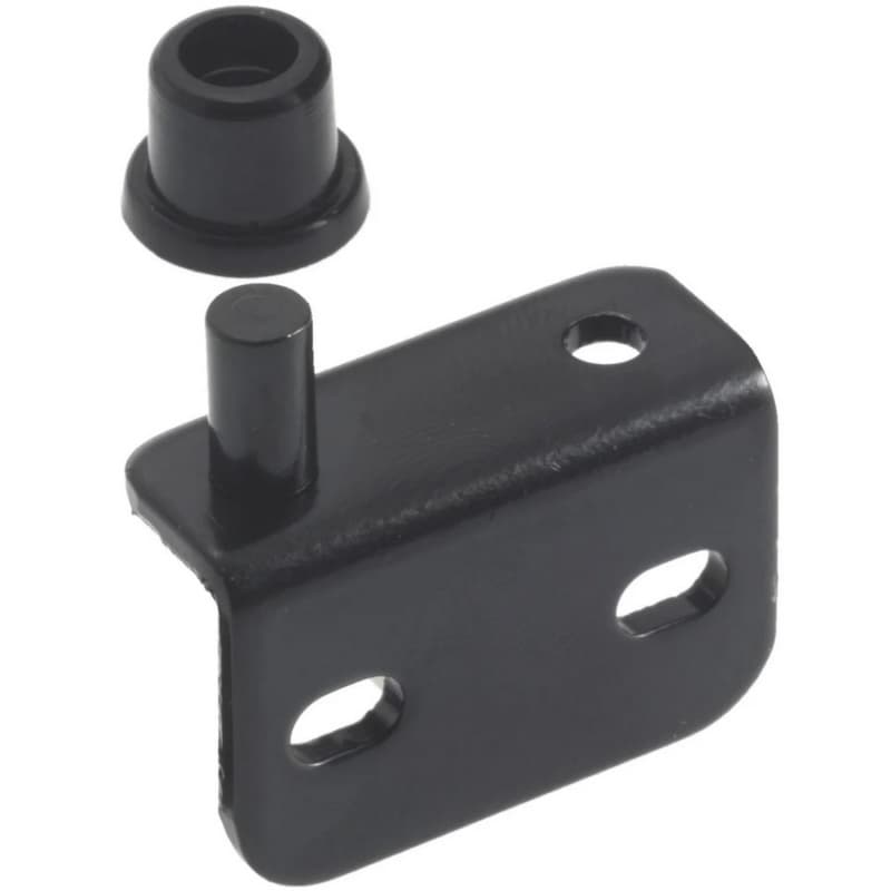 Flush Door Permanent Concealed Pivot Hinge, Inset, Black Oxidized
