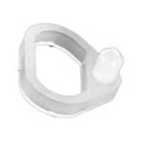 Nylon Shelf Hold Down with 5mm Peg, White