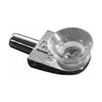 Non-Skid Glass Shelf Support with Suction Cup, Nickel Plated