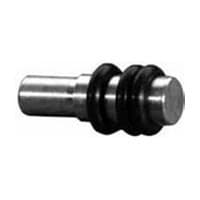 Non-Skid Straight Glass Shelf Support with Tread, Nickel Plated