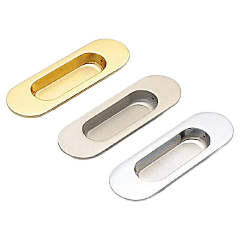 4-5/16" Recessed Finger Pull, Satin Nickel