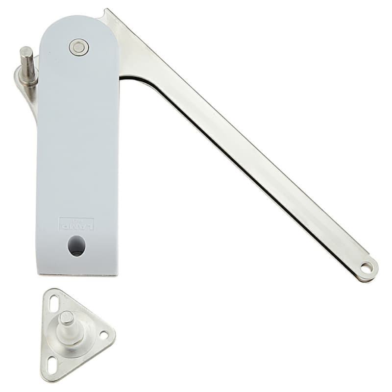 HDSN-30 Right-Hand Light Duty Soft Down Stay, Nickel/Light Gray