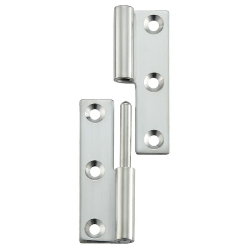 32mm Right-Hand Lift-Off Hinge, Polished Stainless Steel