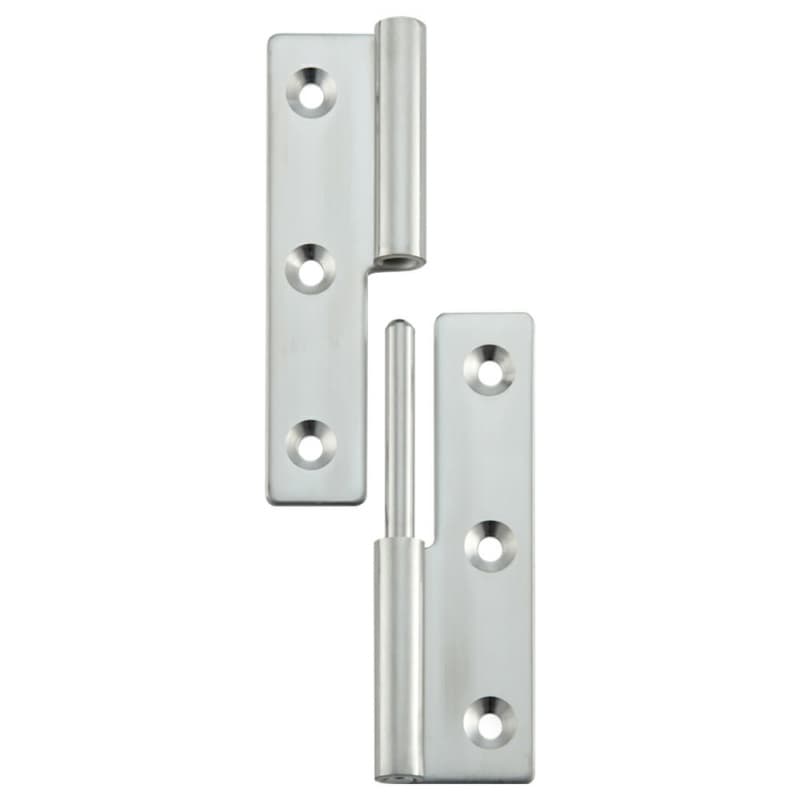 36mm Left-Hand Lift-Off Hinge, Polished Stainless Steel
