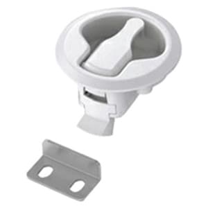 Flush Slam Latch, White