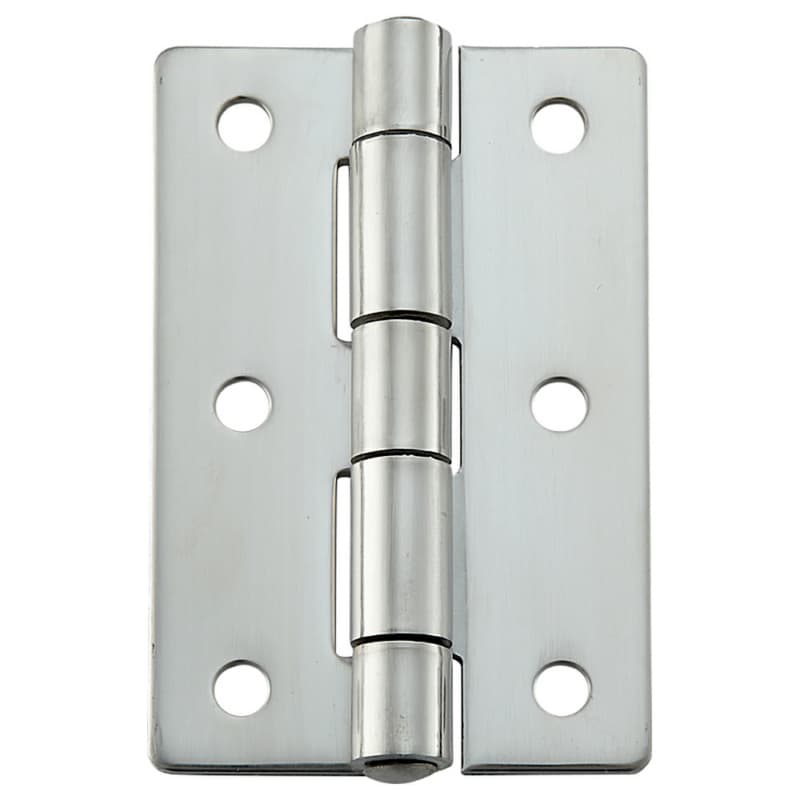 60mm x 90mm Butt Hinge with Holes, Mirror