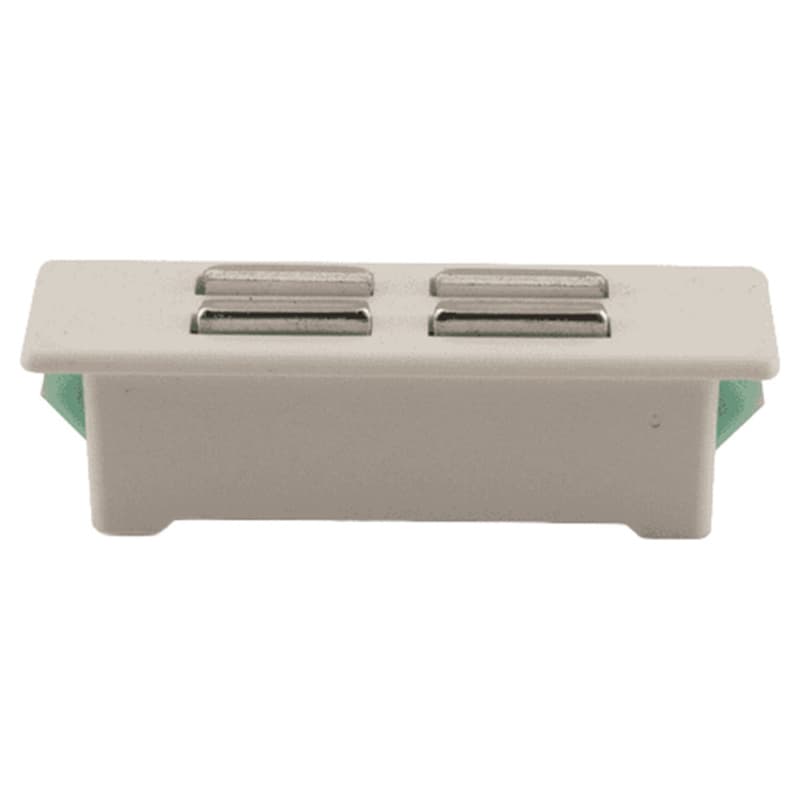 Snap-In Magnetic Catch, White