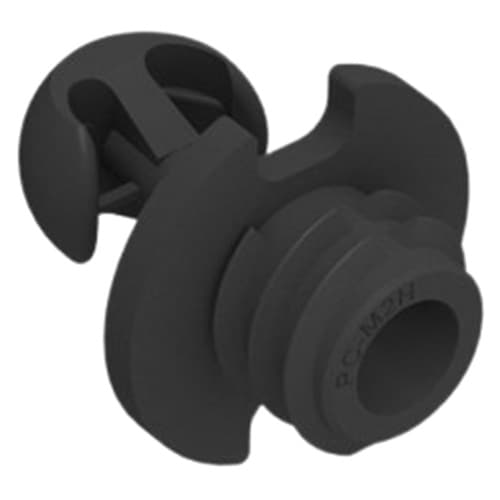 Self Tapping Male Heavy Duty Panel Clip, Black
