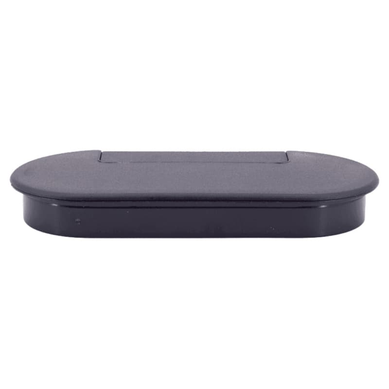 166.5mm Oval Cable Grommet, Black