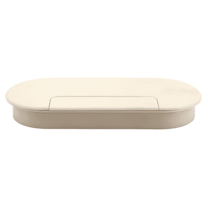 166.5mm Oval Cable Grommet, Cream