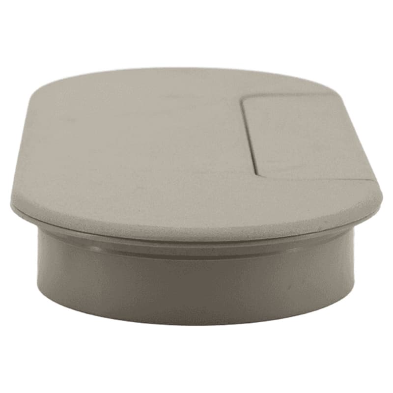166.5mm Oval Cable Grommet, Gray