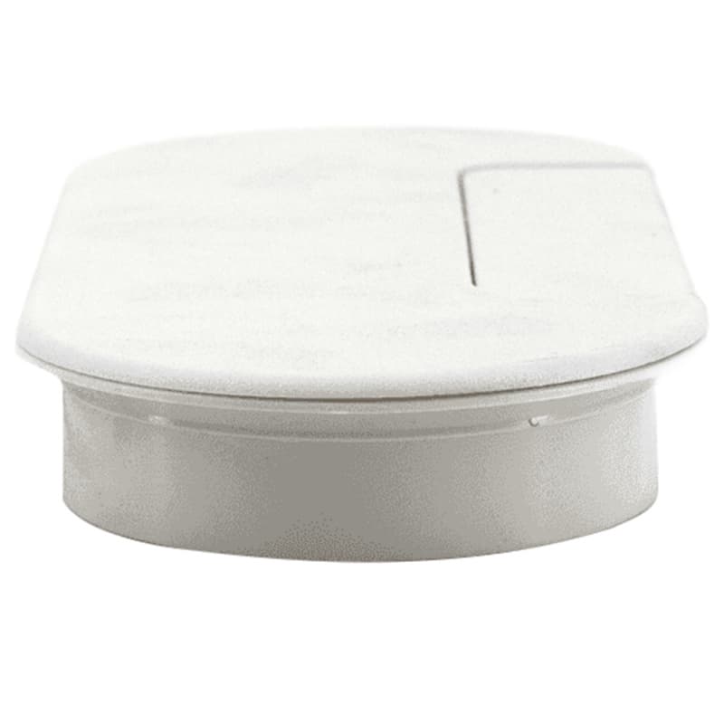 166.5mm Oval Cable Grommet, White