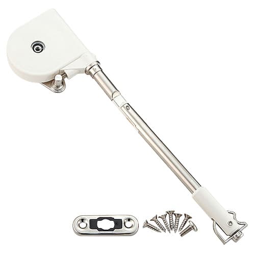 Short-Arm Soft-Down Stay, Nickel/White