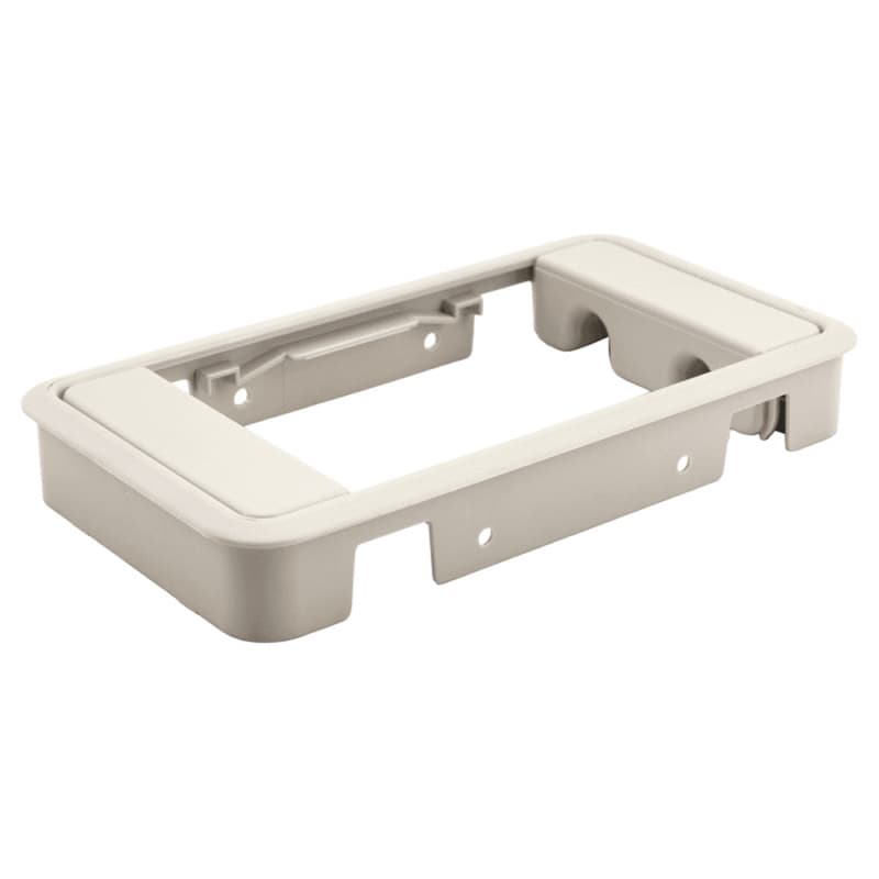 189mm Rectangular Cable Grommet, Beige