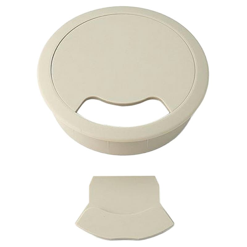 92mm Round Cable Grommet, Beige