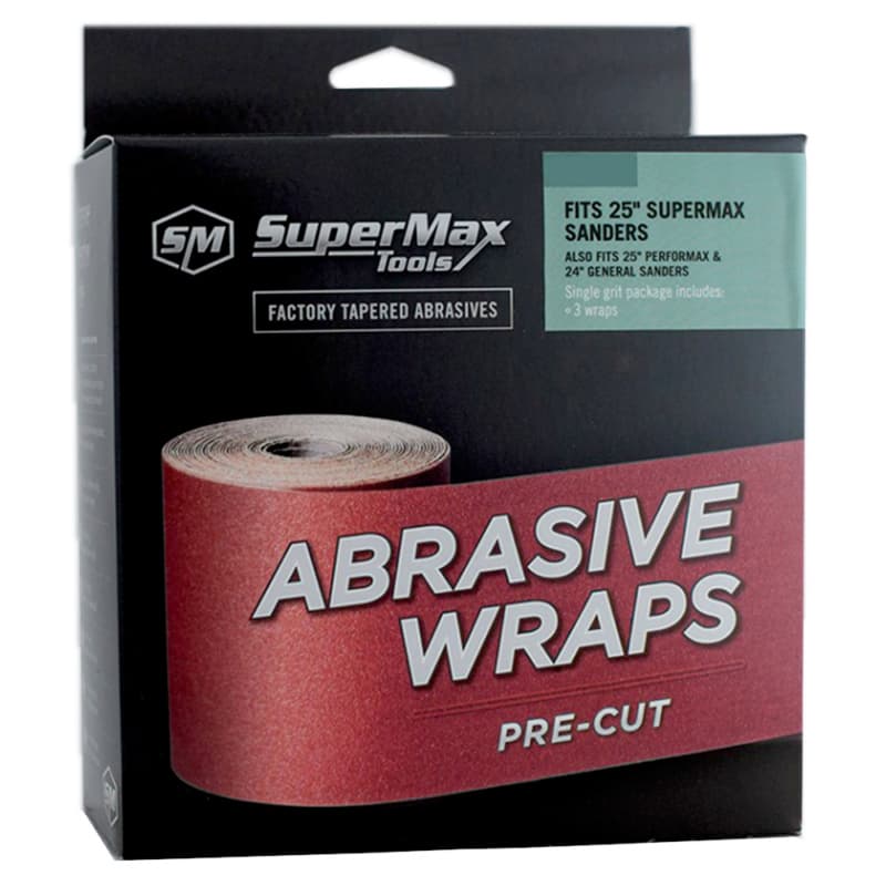 24 Grit Aluminum Oxide Abrasive Wrap for 25" Drum Sander