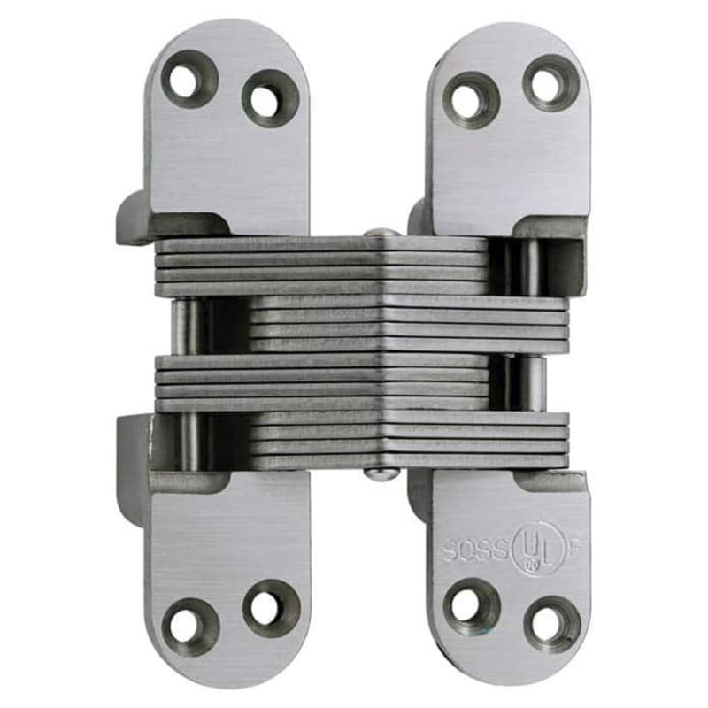 1-3/4" 418SS Invisible Hinge, Satin Stainless Steel