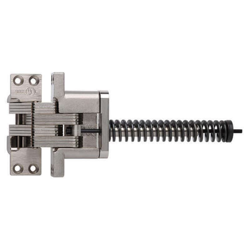 420IC Invisible 180° Opening Closer Hinge, Satin Nickel