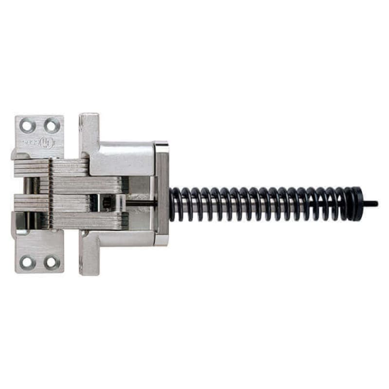 420IC Invisible 180° Opening Closer Hinge, Satin Chrome