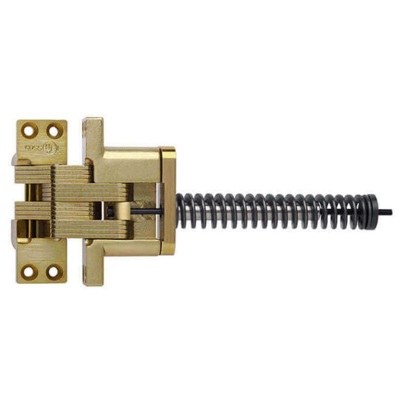 420IC Invisible 180° Opening Closer Hinge, Satin Brass