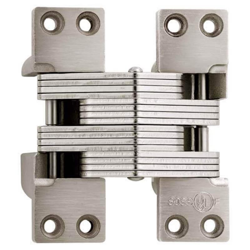 2" 420 Alloy Steel Invisible Hinge, Satin Nickel