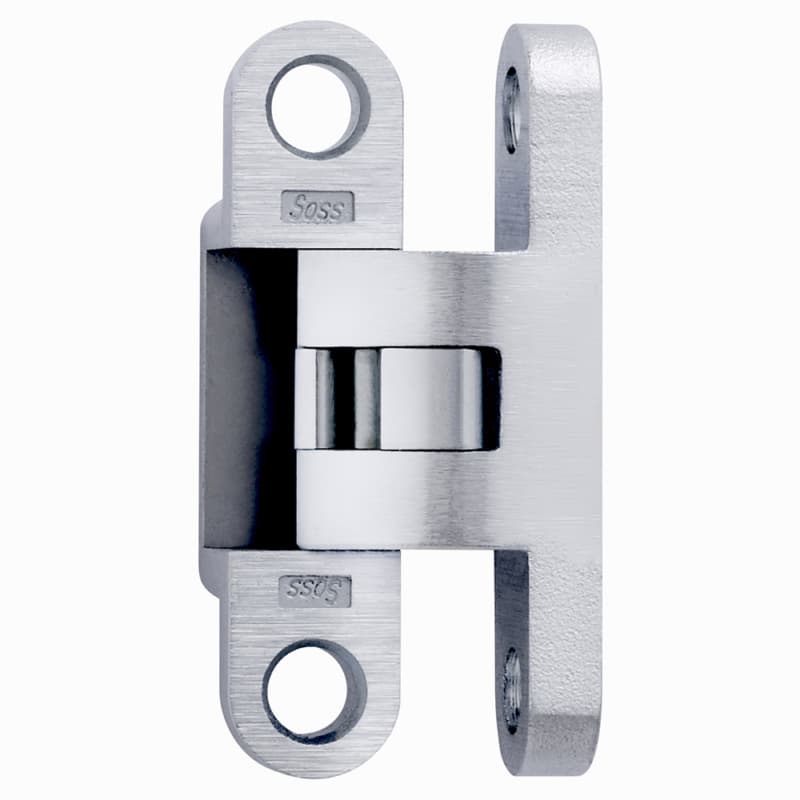 504 Wrap Around Invisible 92° Opening Hinge, Satin Chrome