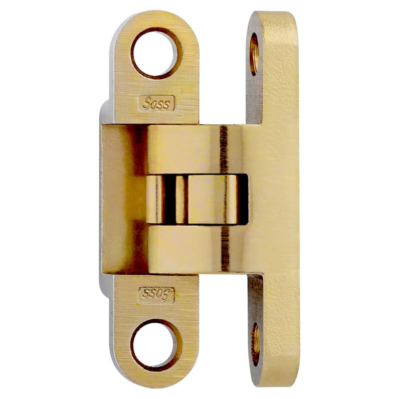 504 Wrap Around Invisible 92° Opening Hinge, Satin Brass