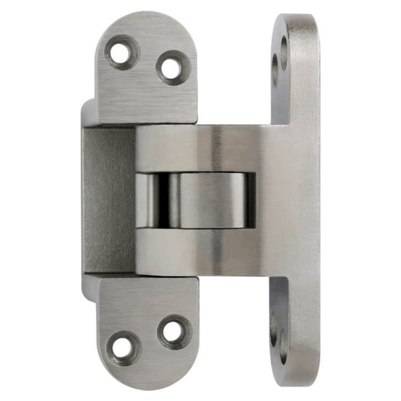 518 Wrap Around Invisible 92° Opening Hinge, Satin Nickel
