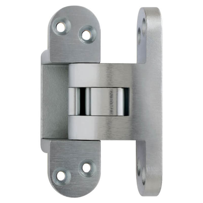 518 Wrap Around Invisible 92° Opening Hinge, Satin Chrome