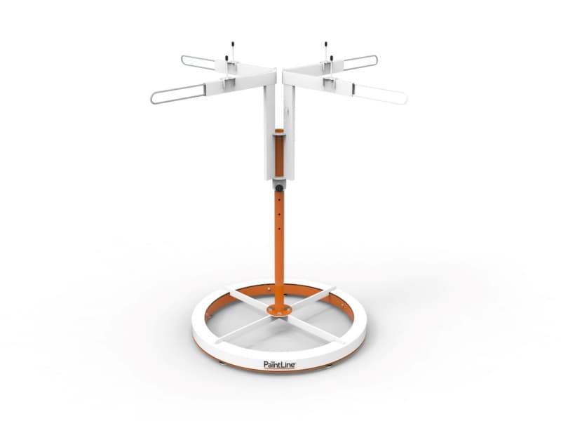 SprayTwirly Heavy Duty Rotating Spray Table, Orange/White