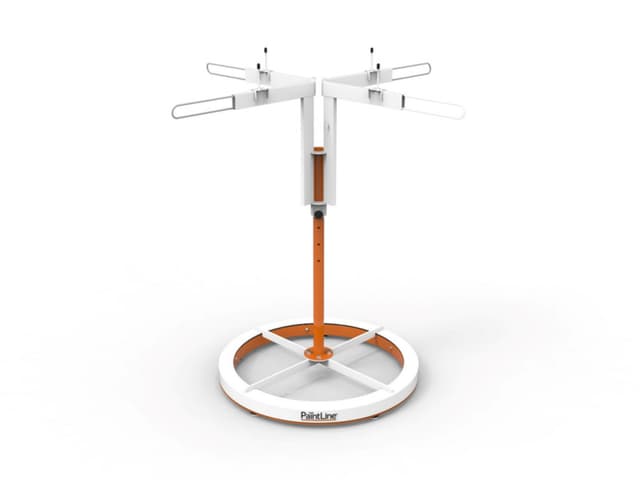 SprayTwirly Heavy Duty Rotating Spray Table, Orange/White