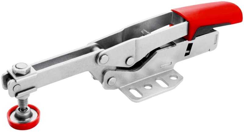 2-3/8" Auto-Adjust Horizontal Toggle Clamp, 1/2" - 1-1/4" Throat Depth