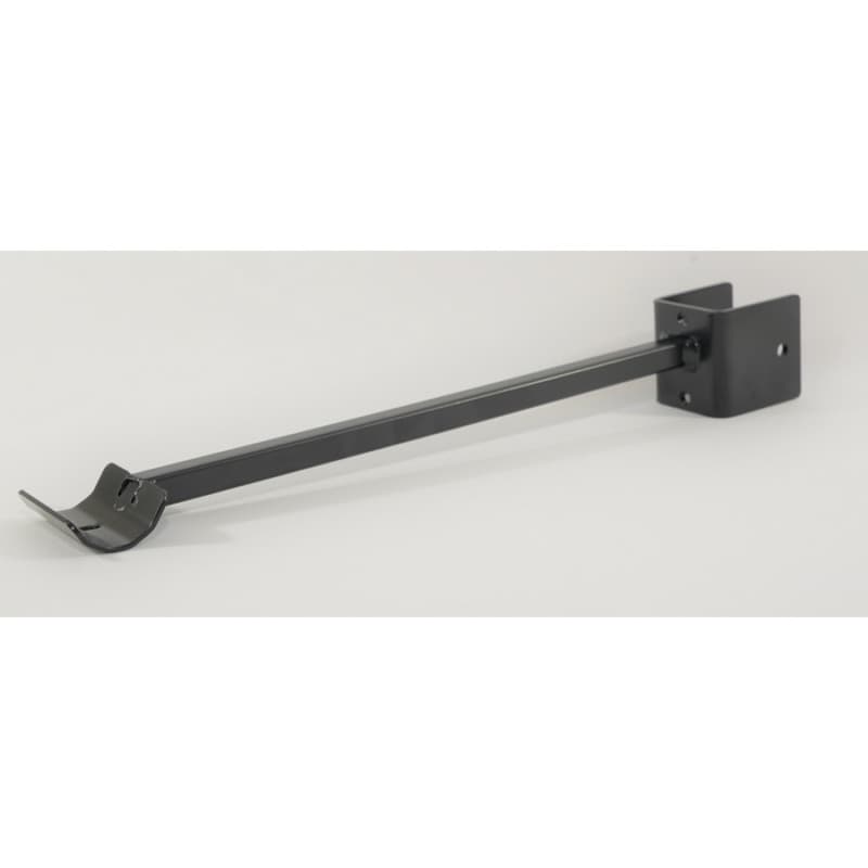 12-1/4" Long Closet Rod Bracket, Black