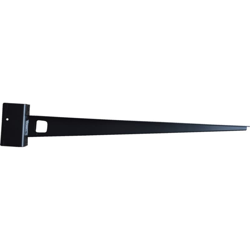 18" x 18" Concealed Floating Countertop Bracket, Black Finish