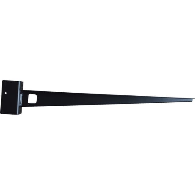 22" x 21-3/4" Concealed Floating Countertop Bracket, Black Finish