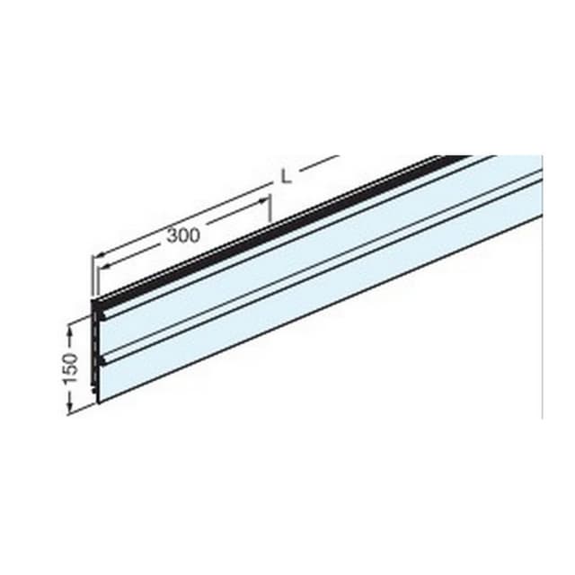 Main Wall Panel/Rail for Fluqs 750 Wall Shelving System, Anodized