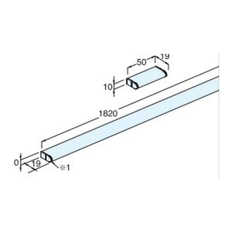 50mm Fluqs Single Profile Rail, Anodized