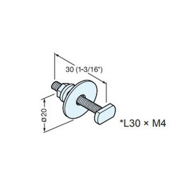 Fluqs One Screw Set for Wood Fluqs Wall Shelving System, Chromate