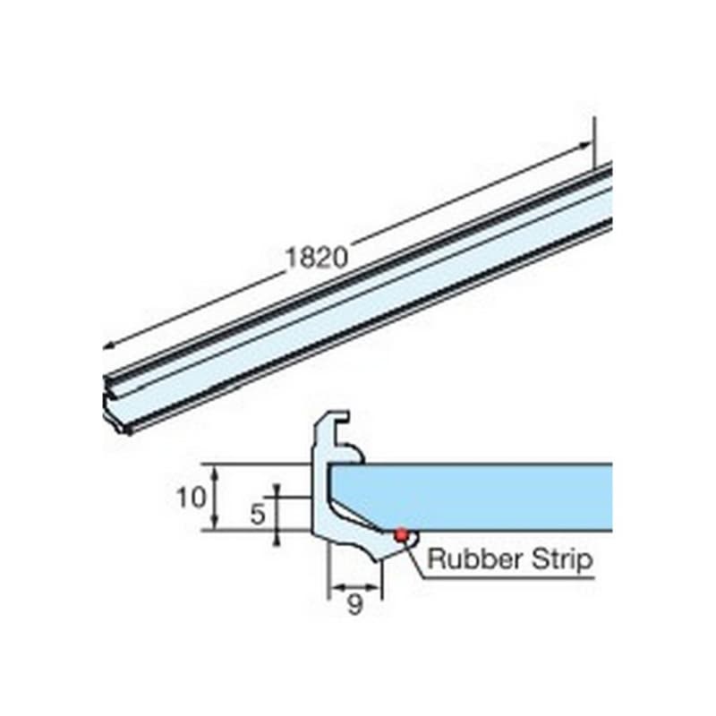Fluqs Shelf Holder for Fluqs Wall Shelving System, Anodized