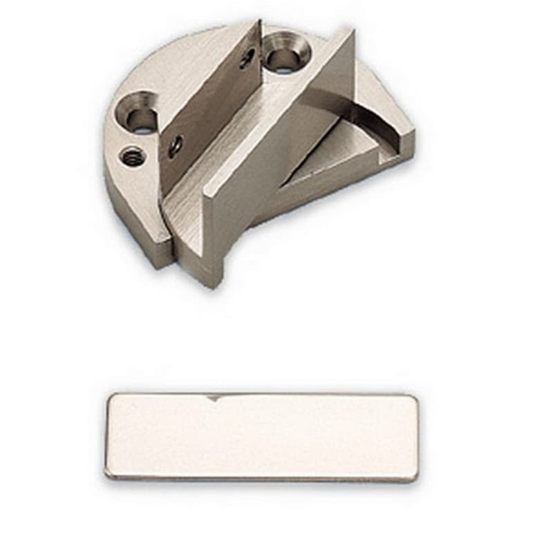 Pivot Style Thick Glass Door Hinge, Satin Nickel