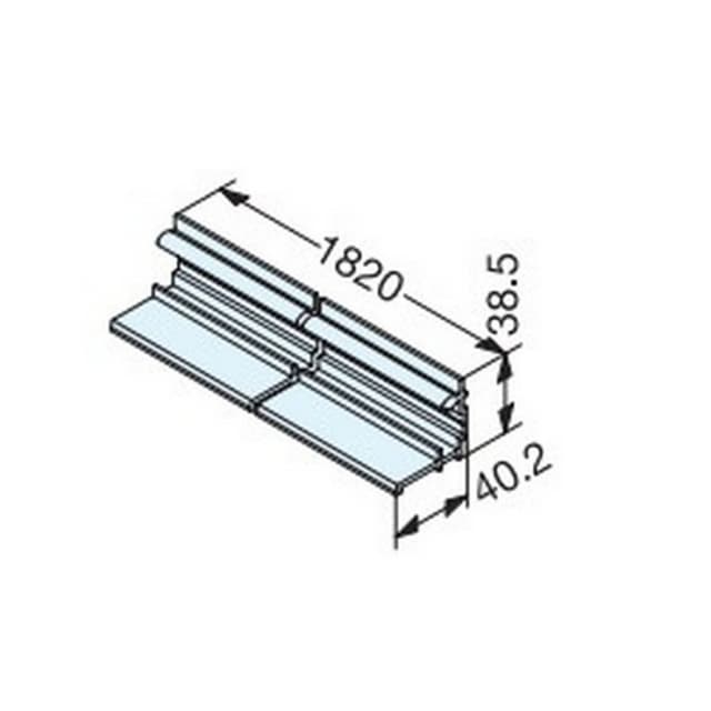 Level Adjustable Shelving Top/Bottom Bracket, Anodized