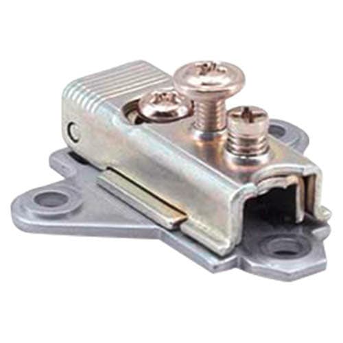 1.5mm 2D Adjustable Steel Wing Base Plate For H160 Series Hinges, Screw-On, Satin Chrome