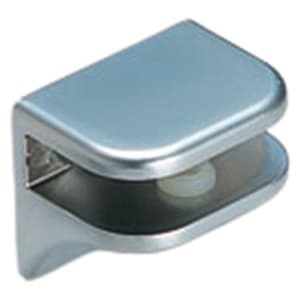 2885 Glass Shelf Support, Matte Chrome