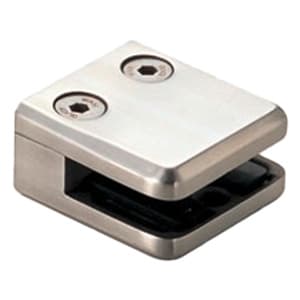 Mini Glass Clamp, Matte Chrome