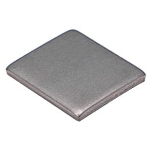 13/16" Safety Plate, Plain Stainless Steel