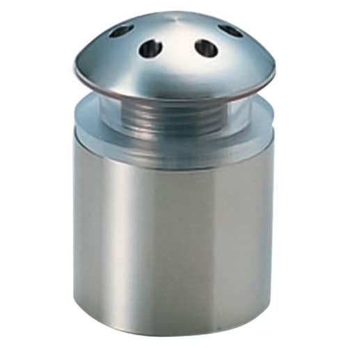 22mm Glass Standoff with Round Face Plate, Satin Stainless Steel