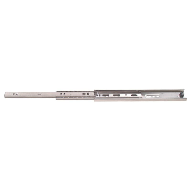 Drawer Slide with 75lb Capacity, Side Mount, Full Extension, Stainless Steel, 18"